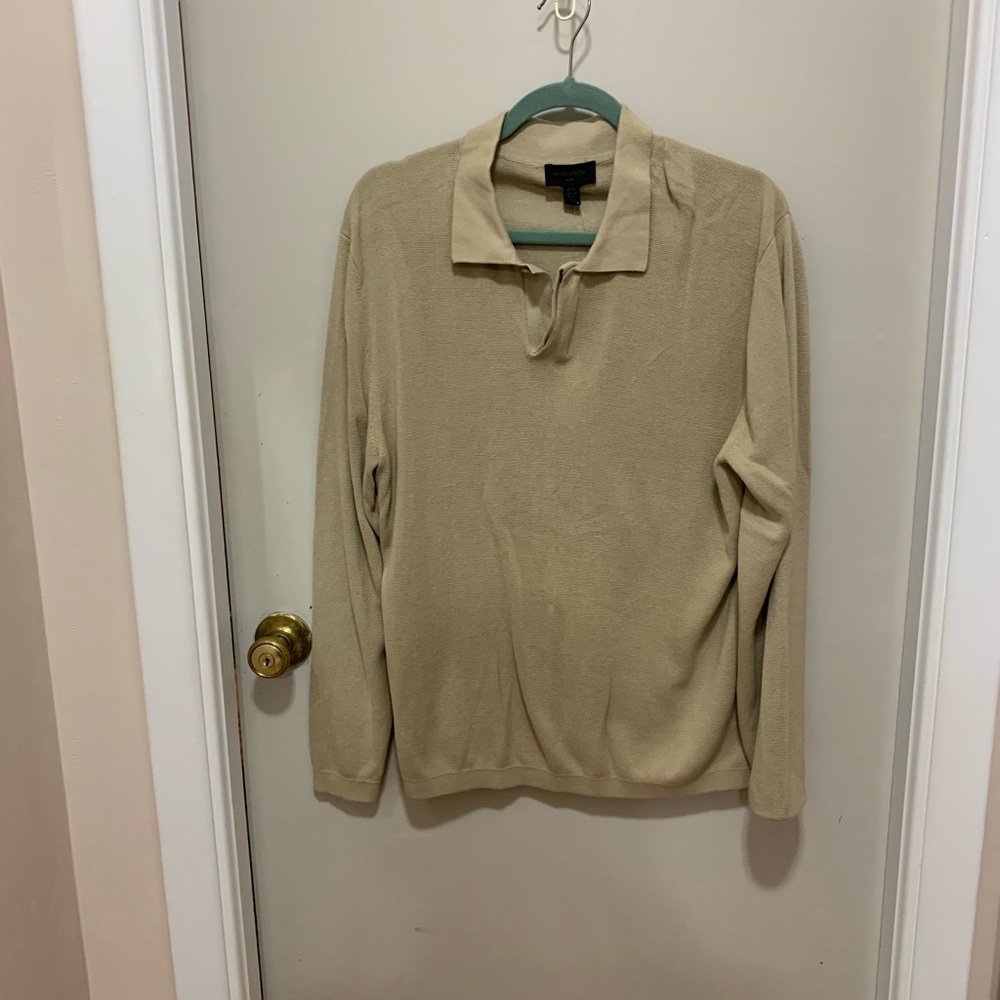 Magaschoni Men's Tan Sweater